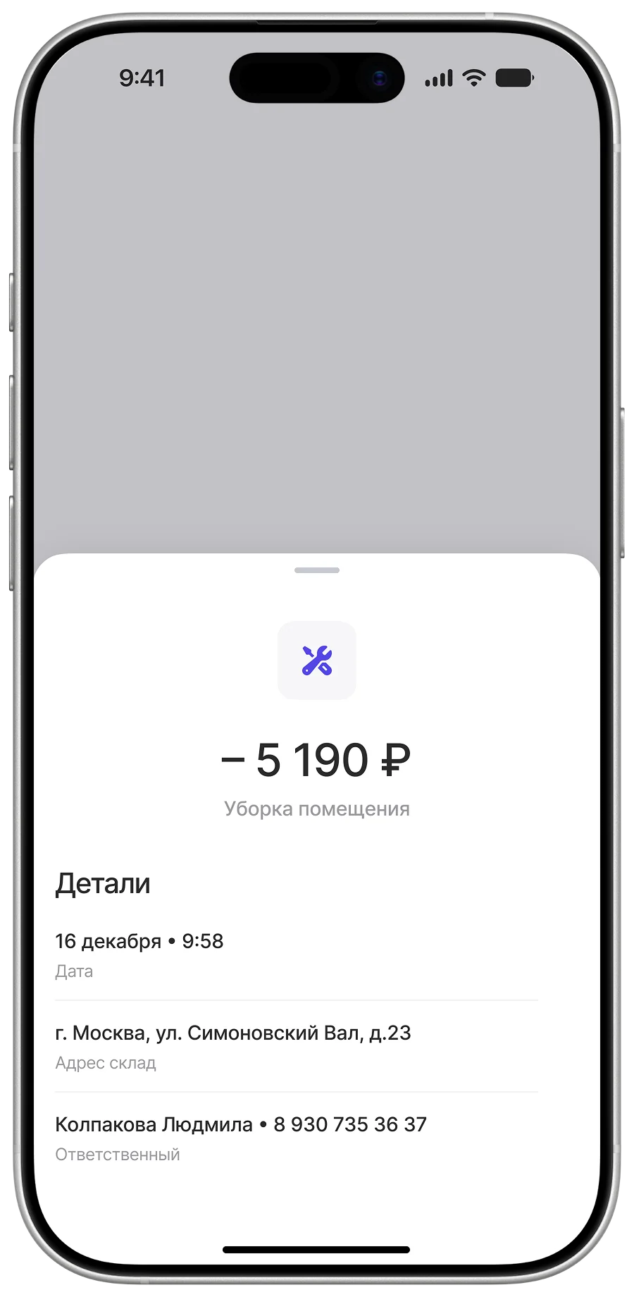Экраны финансов партнёра, экран 1